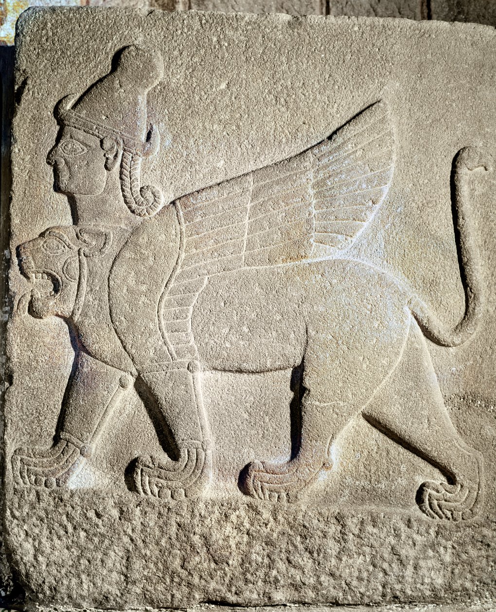 De Sfinx, Karkemish, 11e-9e eeuw v.Chr. door Syrian