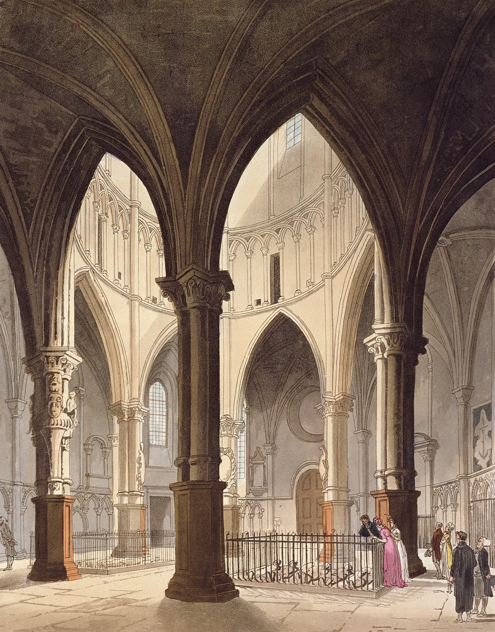 Temple Church, 1809 door Pugin and Rowlandson