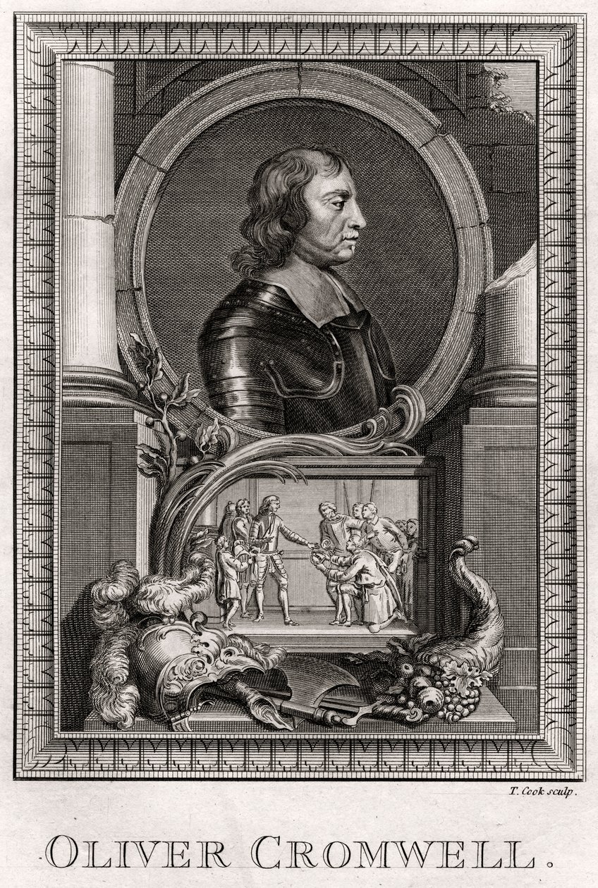 Oliver Cromwell door T. Cook