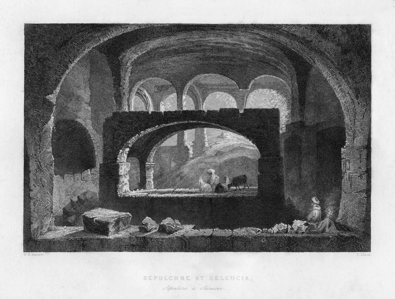 Een graf in Seleucia, Mesopotamië Irak/Iran, 1841 door T Dixon