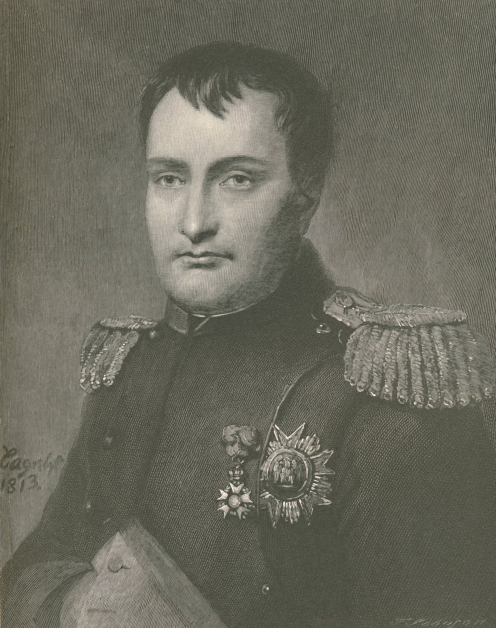 Napoleon in 1813, 1896 door T. Johnson
