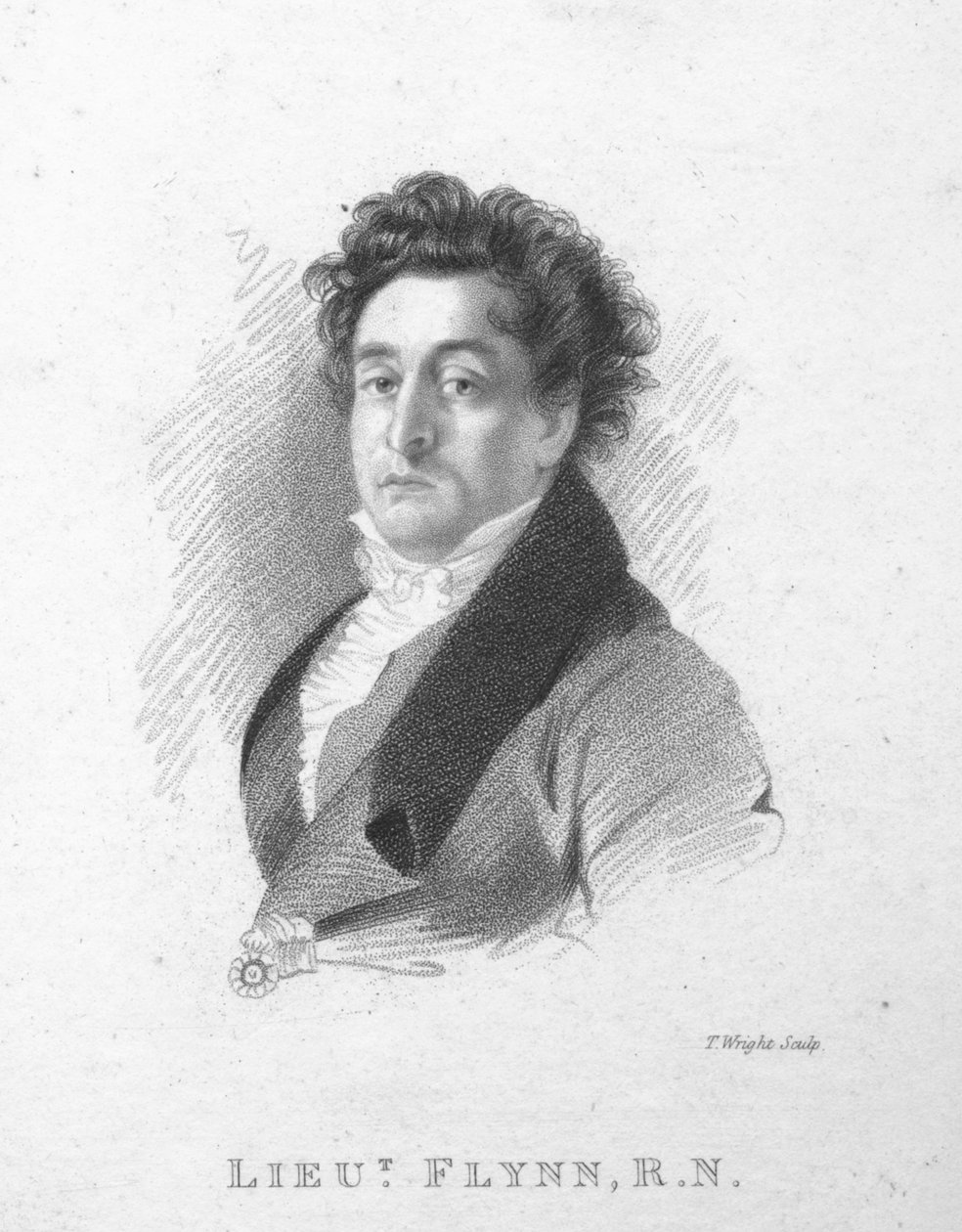 Luitenant Flynn, R.N., ca. 1820 door T. Wright