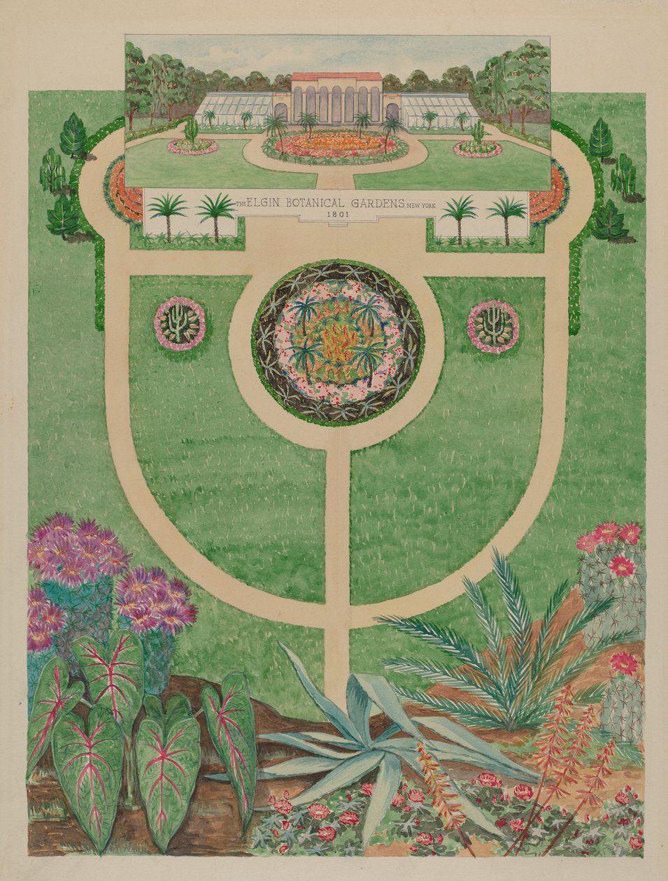 Elgin Botanische Tuinen, ca. 1936 door Tabea Hosier
