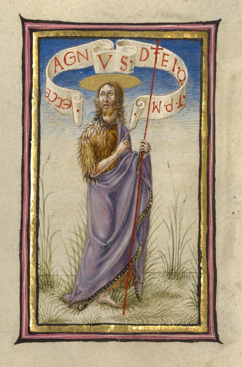 Sint Johannes de Doper door Taddeo Crivelli