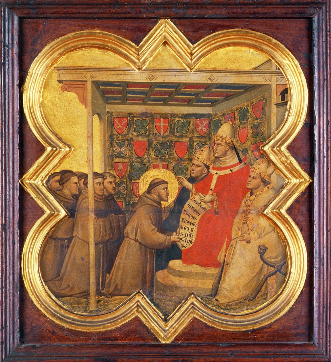 St. Franciscus presenteert zijn Regel aan de Paus door Taddeo Gaddi