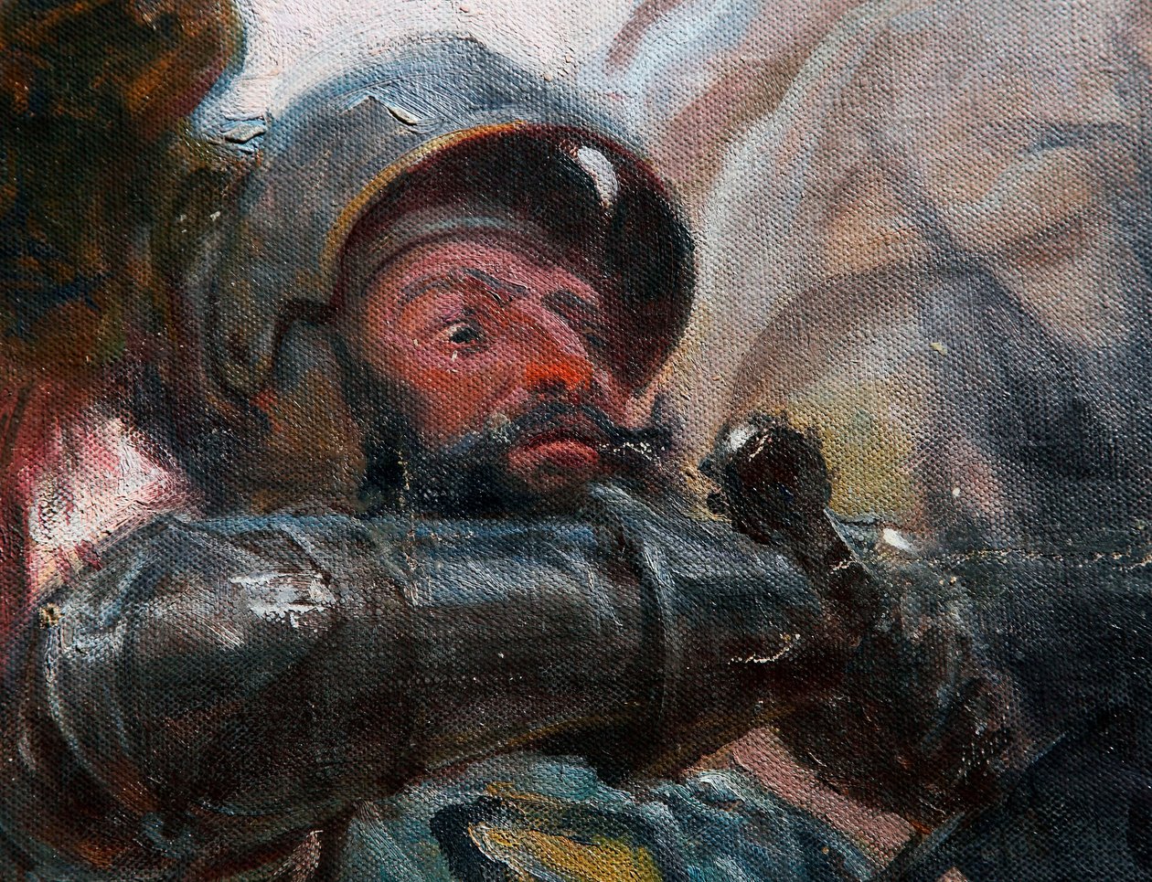 De Slag bij Grunwald (detail) door Tadeusz Popiel