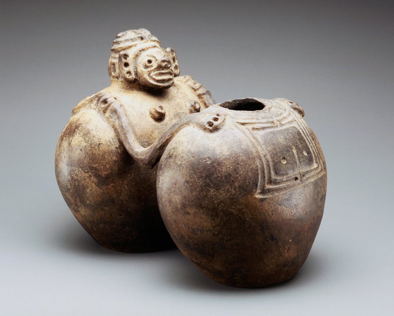 Dubbel Beeldvaartuig door Taino Culture