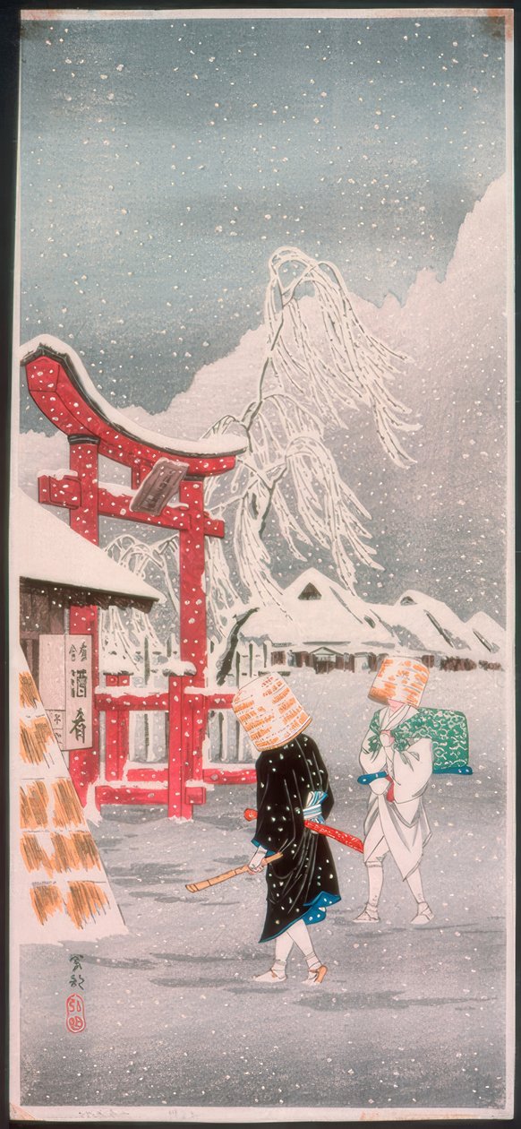 Okabe in de sneeuw door Takahashi Hiroaki