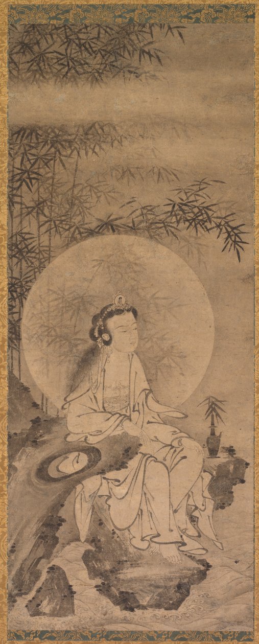 Guanyin in Witte Gewaden door Tani Buncho