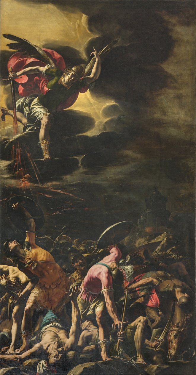 Slag bij Sennacherib door Tanzio da Varallo
