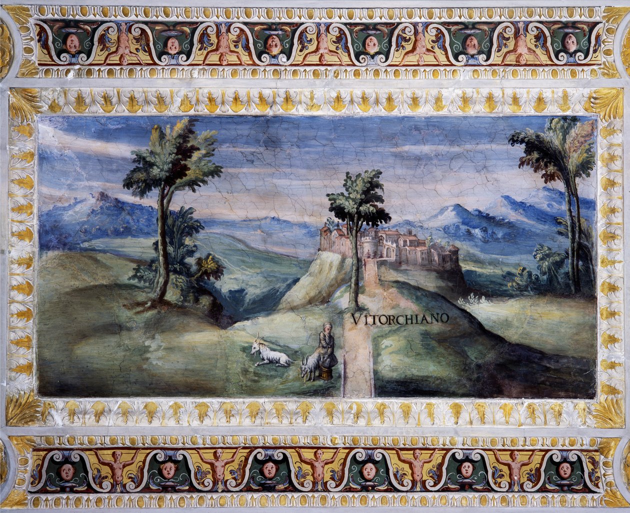 Uitzicht op Vitorchiano door Tarquinio Ligustri