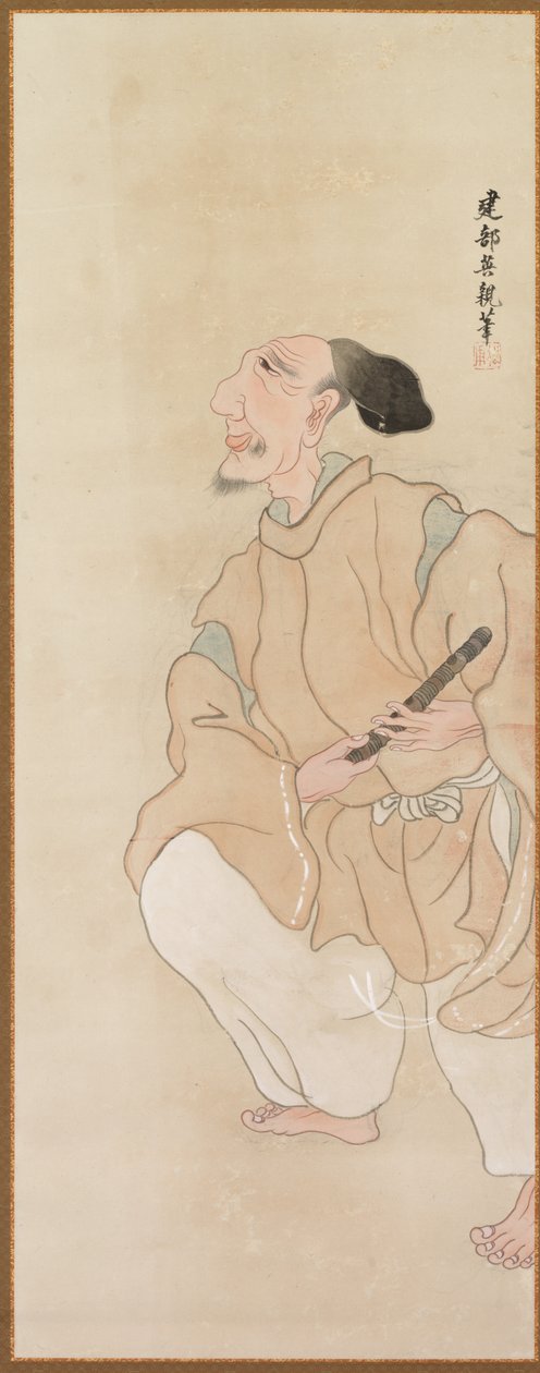 Genrefiguren, ca. 1816 door Tatabe Socho
