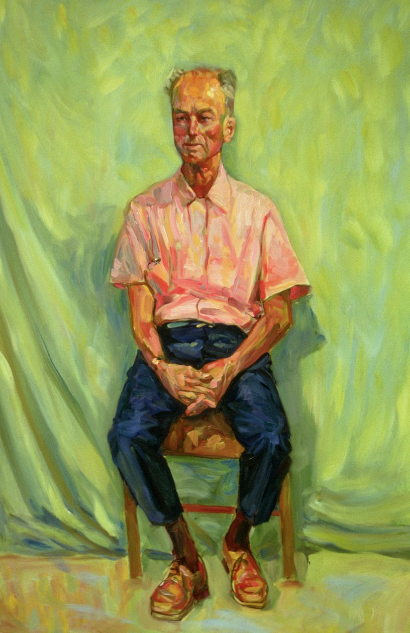 Portret van een oude man, 1987 door Ted Blackall