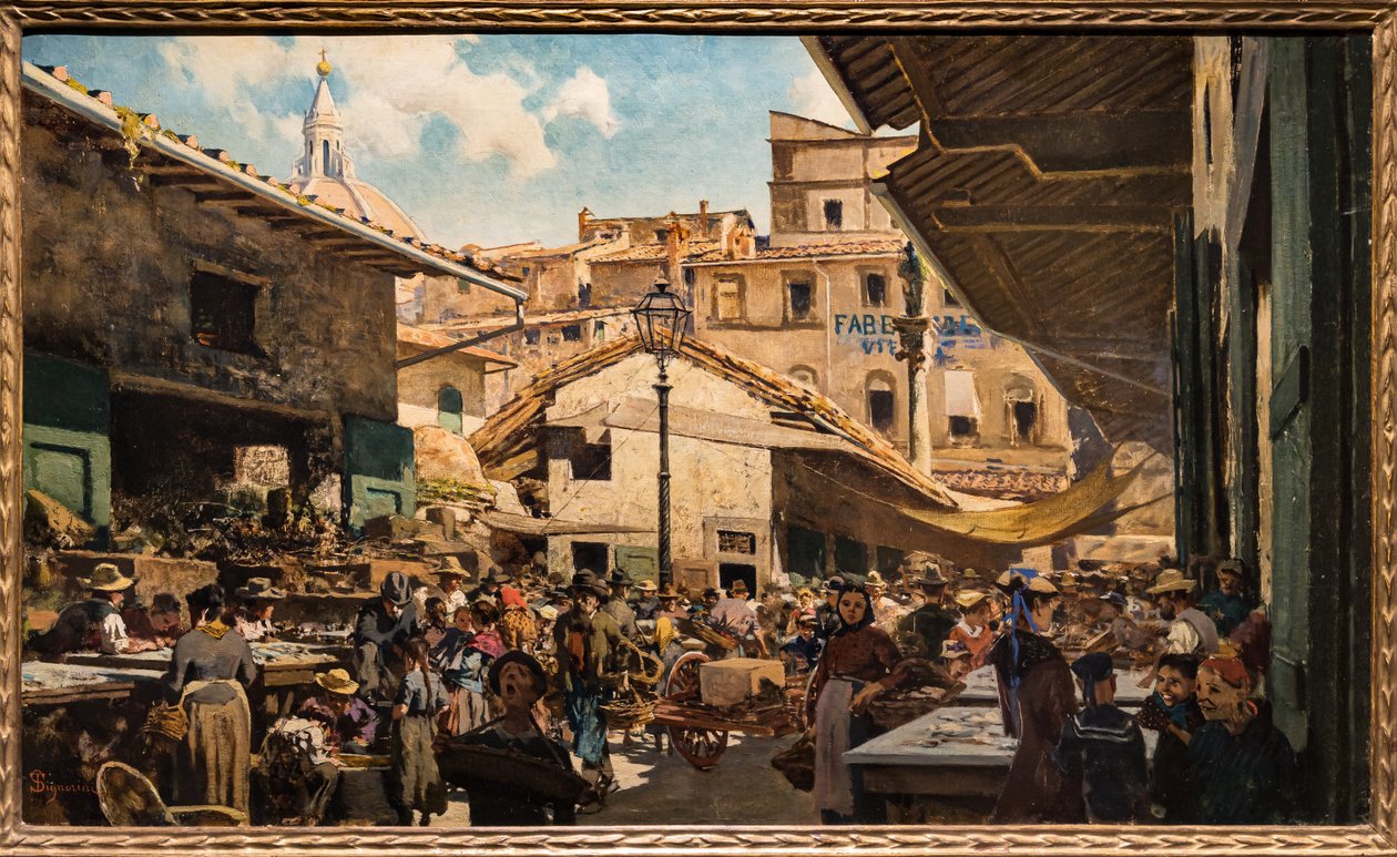 De Oude Markt door Telemaco Signorini
