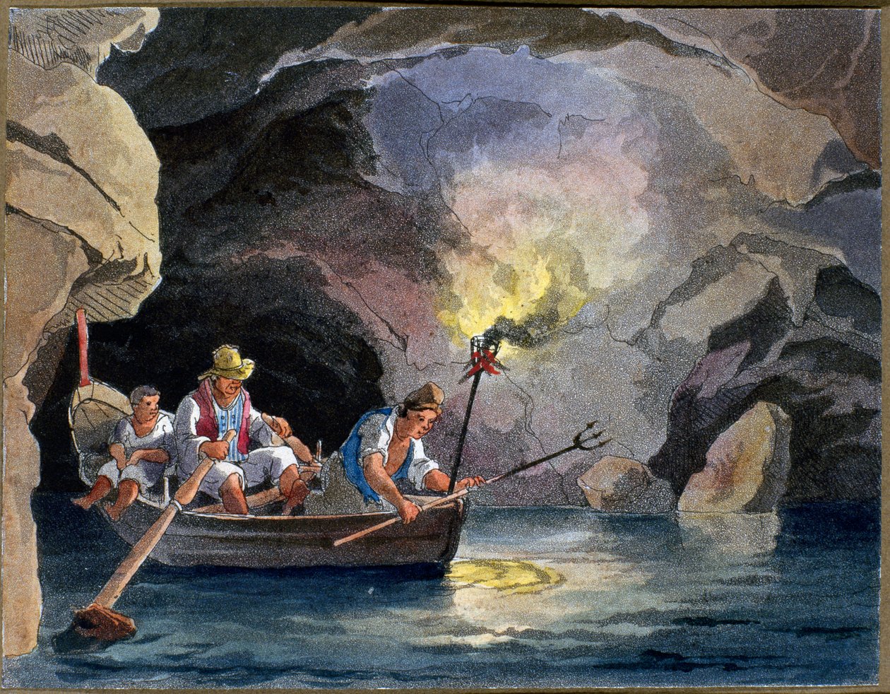 Nachtvissen, ca. 1830 door Teodoro Guglielmo Witting