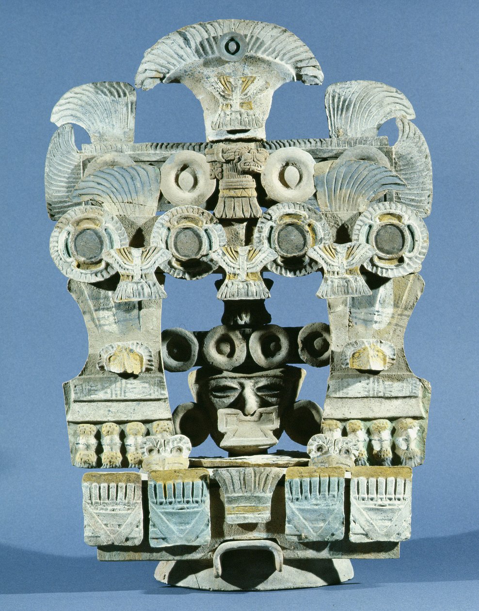 Deksel van een wierookbrander door Teotihuacan