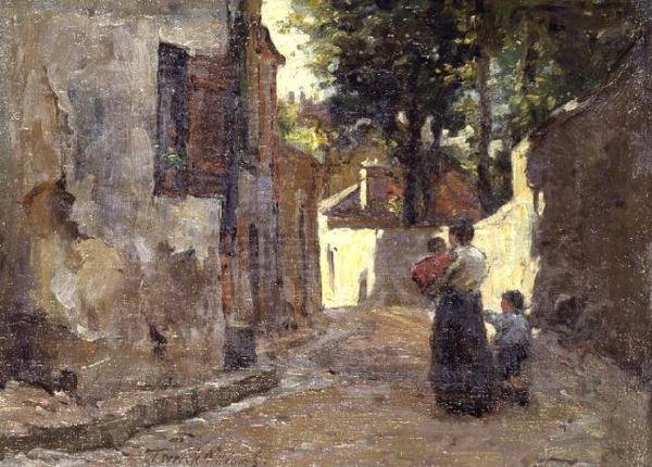 Een zijstraat, Honfleur door Terrick Williams