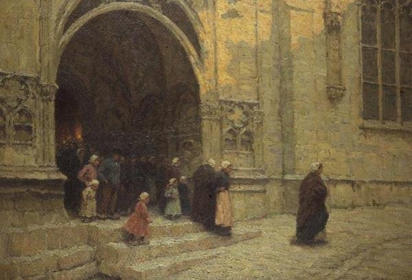 Na de vespers, Bretagne door Terrick Williams