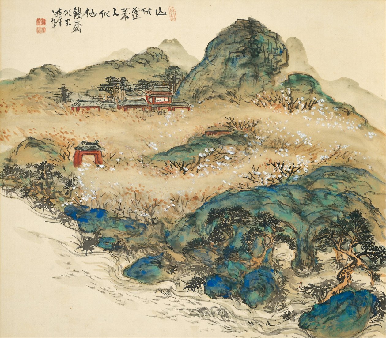 Berg Penglai, Berg van de Onsterfelijken, 1924 door Tessai Tomioka