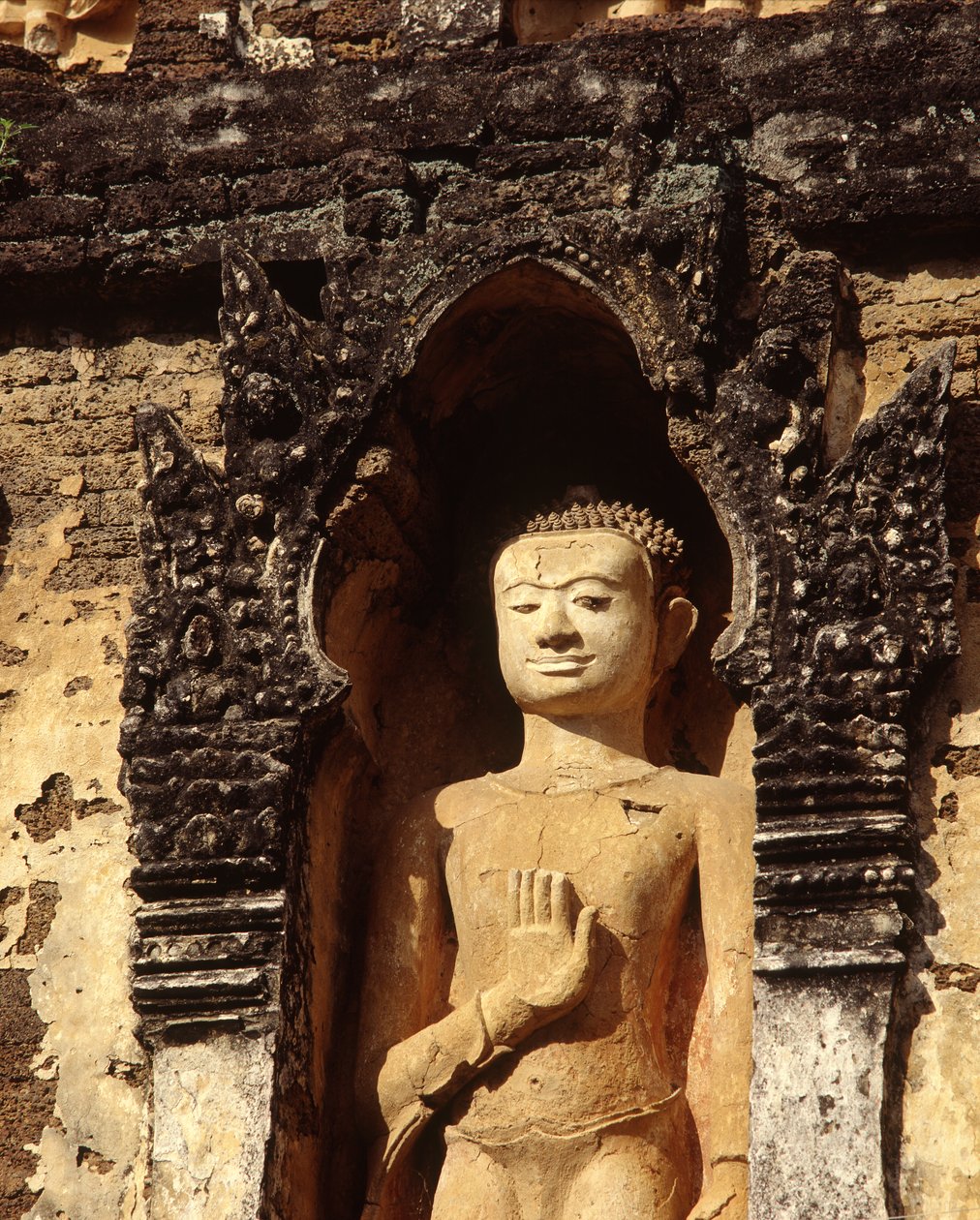 Boeddha op Chedi, Davaravati-periode door Thai School