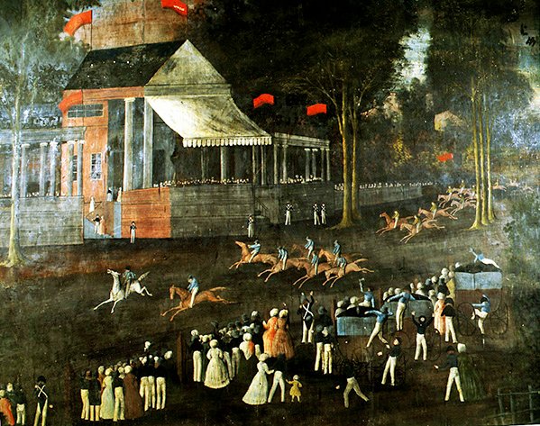 Paardenrace door Thai School