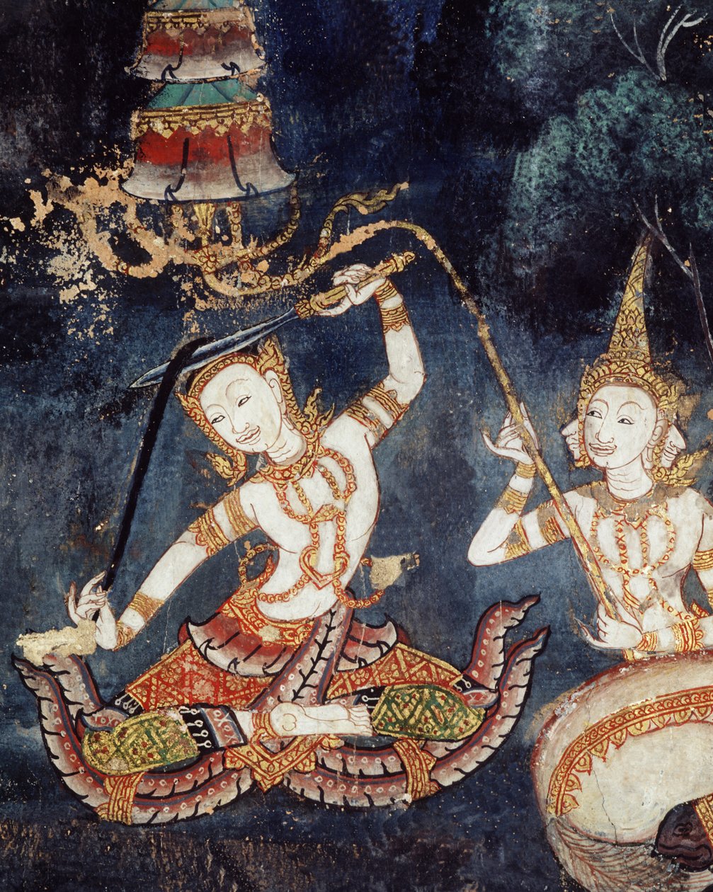 Siddhartha knipt zijn haar door Thai School