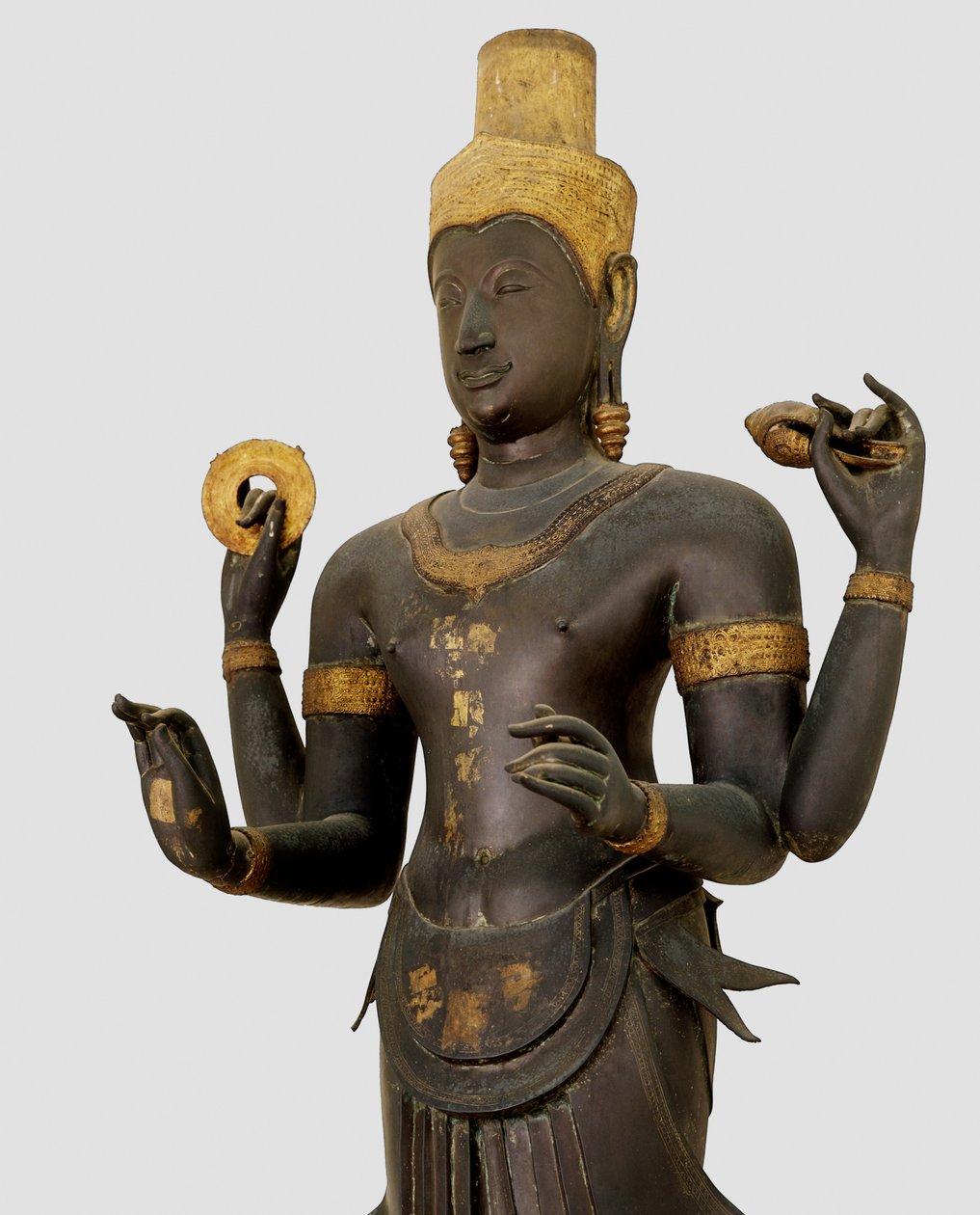 Beeld van Vishnu (brons) door Thai School