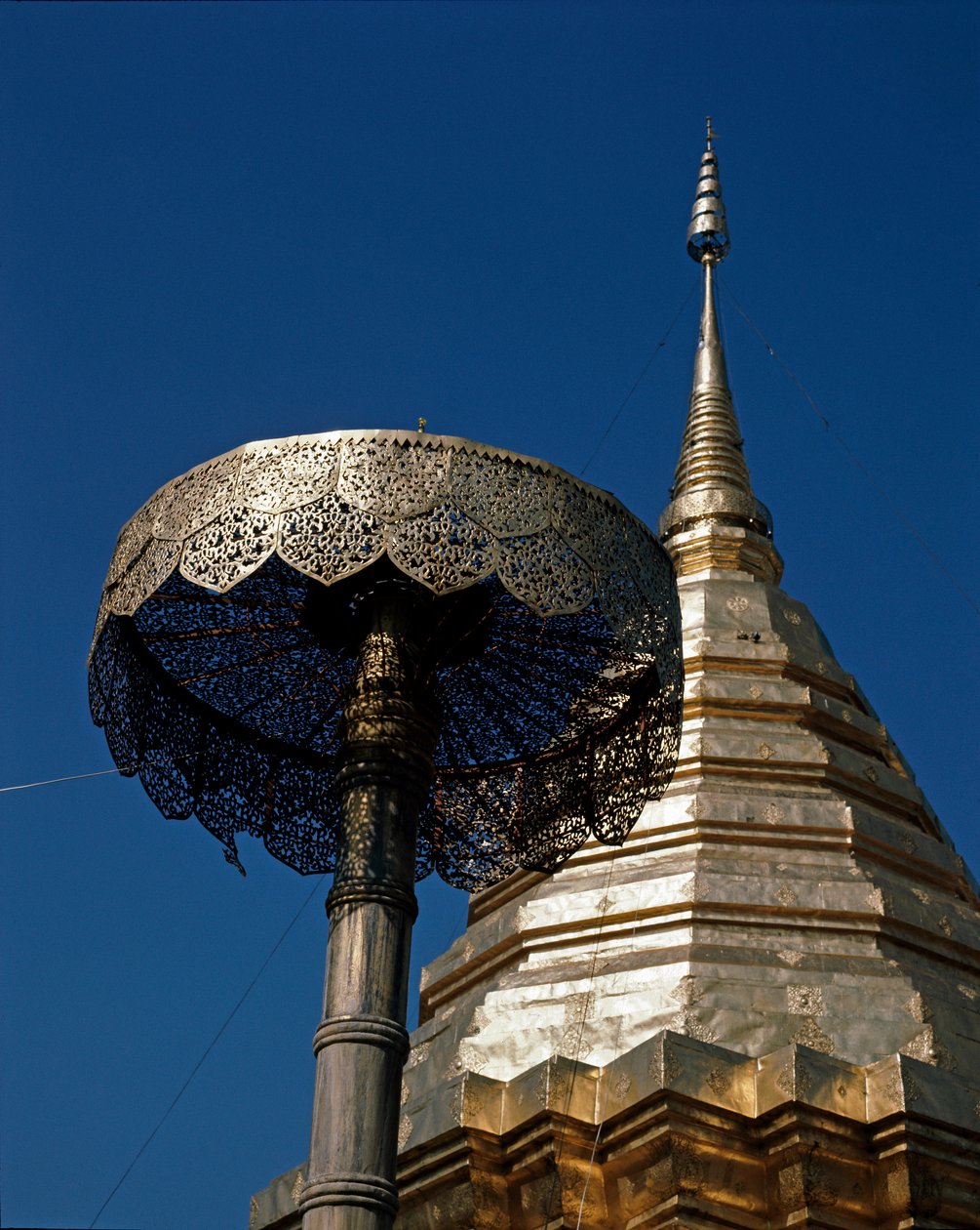 Detail van de Boeddhistische tempel door Thai Thai