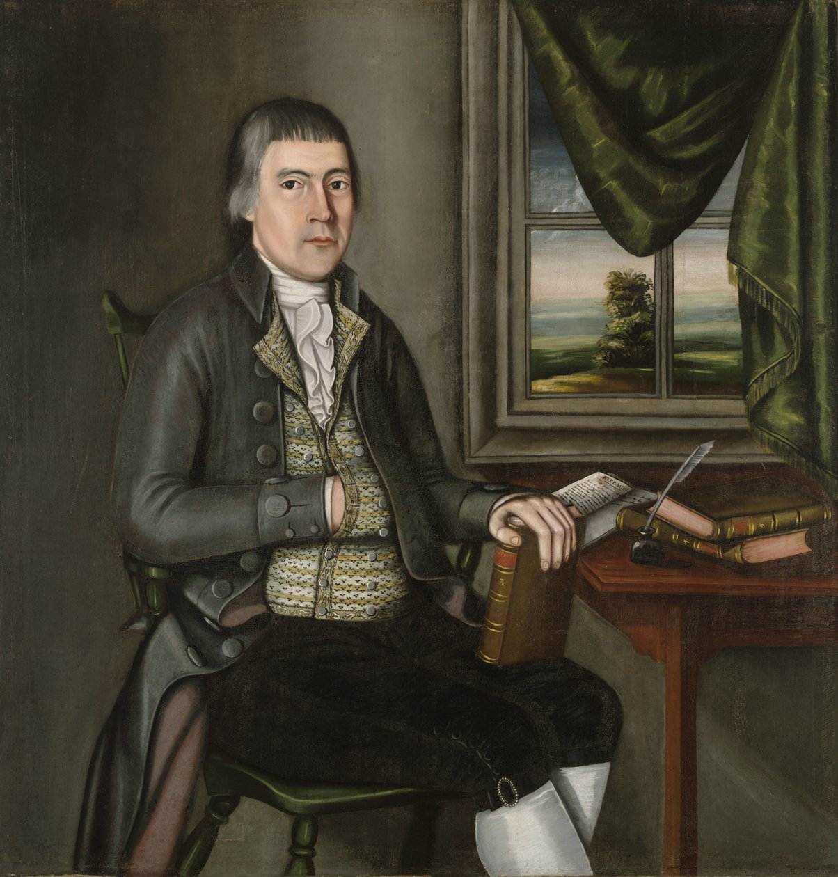 Dr. Hezekiah Beardsley, c.1788-90 door The Beardsley Limner
