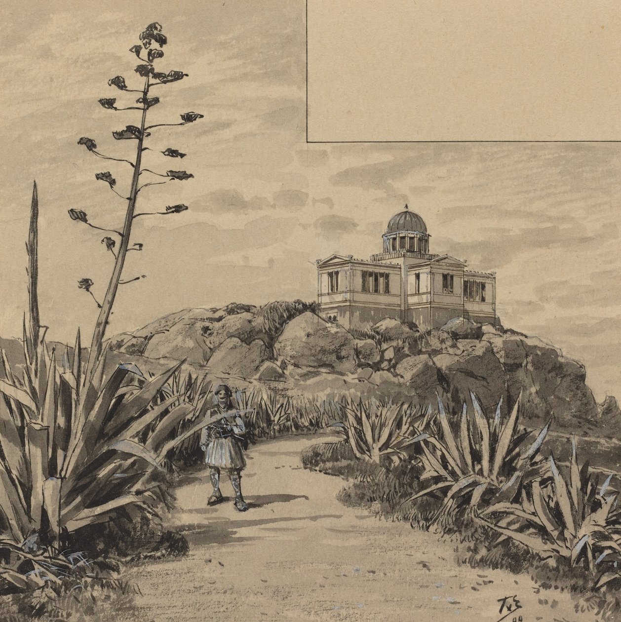 Observatorium, 1890 door Themistocles von Eckenbrecher