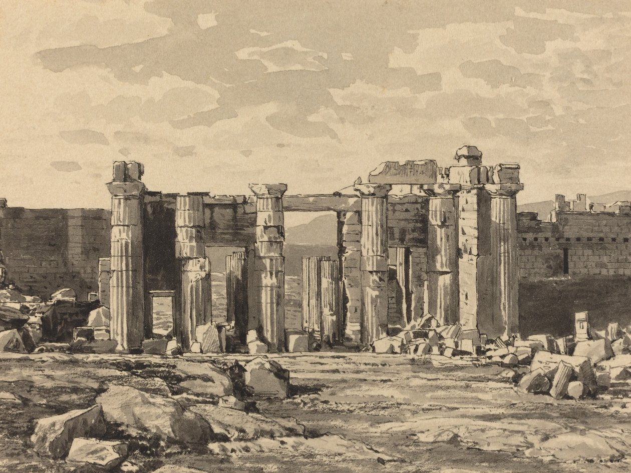 Het Propylaeum vanuit het Oosten door Themistocles von Eckenbrecher