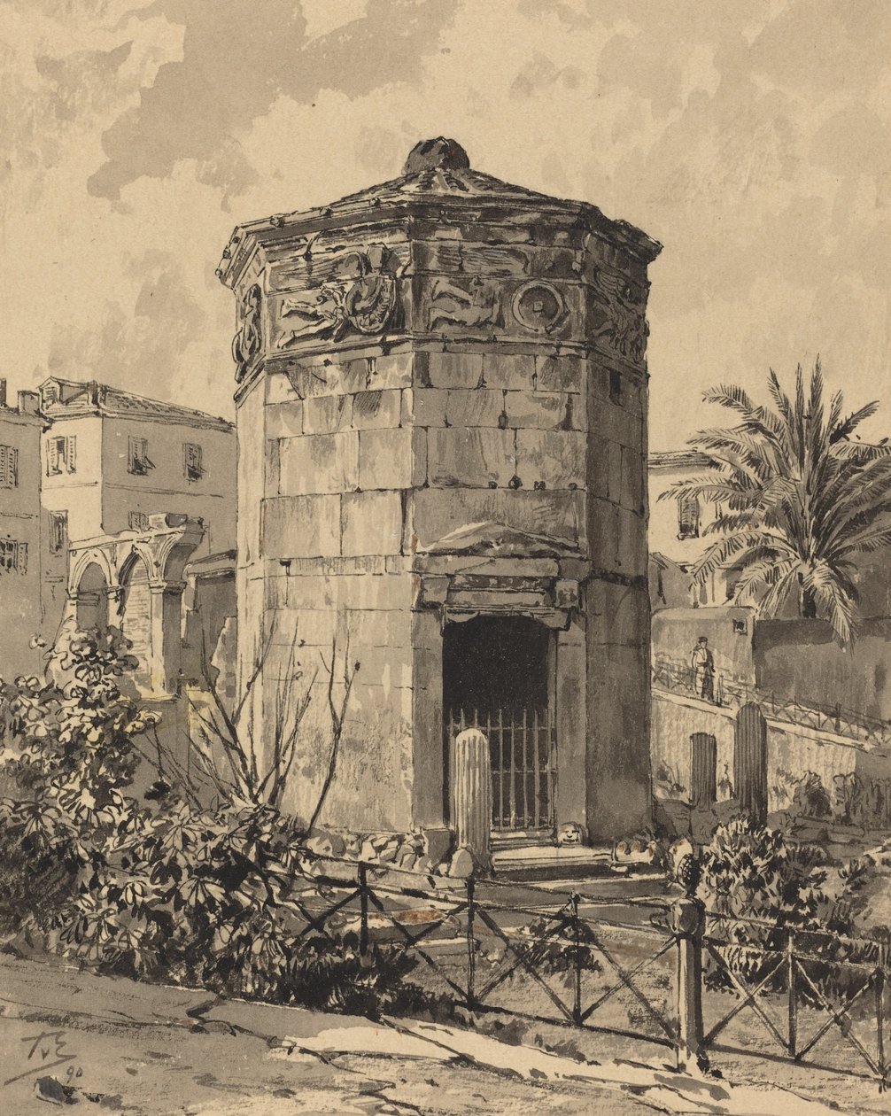Toren van de winden, 1890 door Themistocles von Eckenbrecher