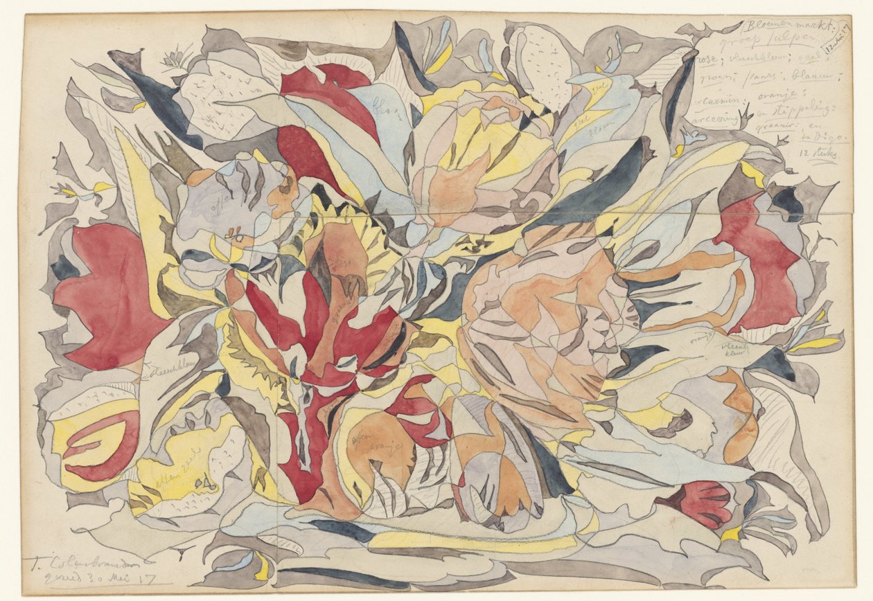 Bloemenmarkt door Theo Colenbrander