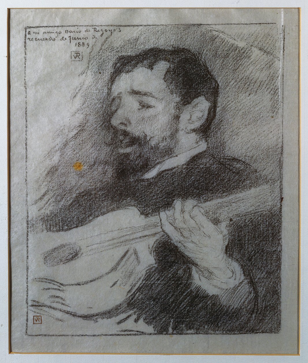 Gitarist door Théo van Rysselberghe