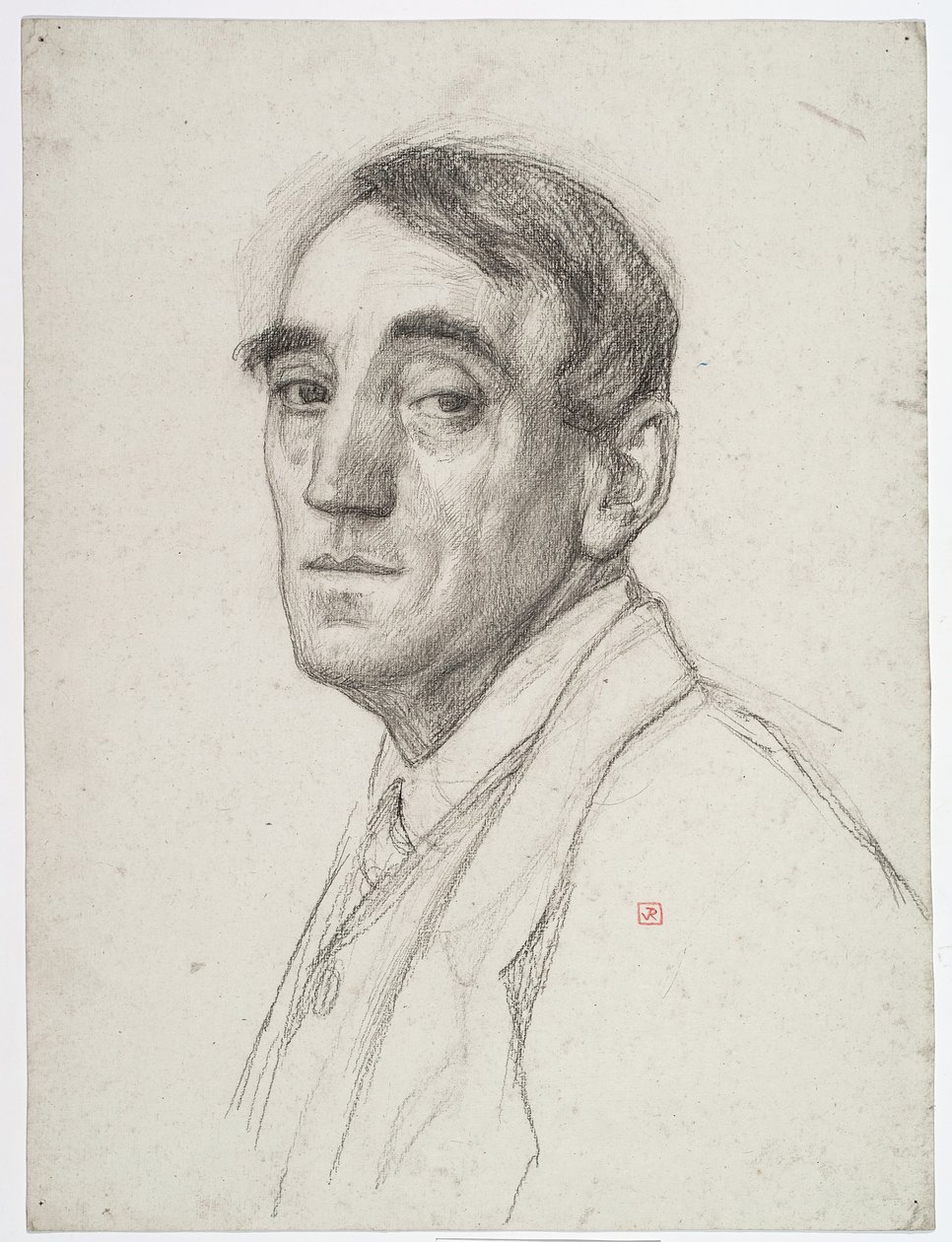Zelfportret, 1916 door Théo van Rysselberghe