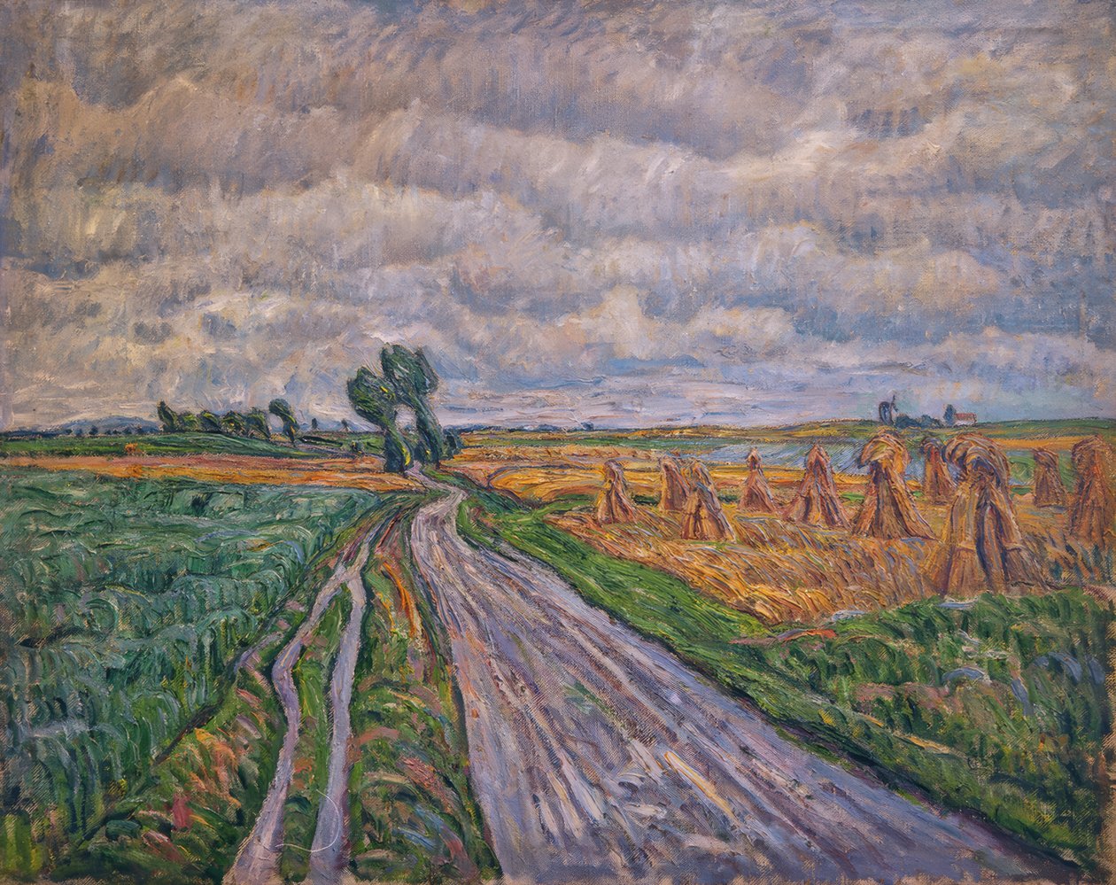 Landweg in de Mark door Theo von Brockhusen