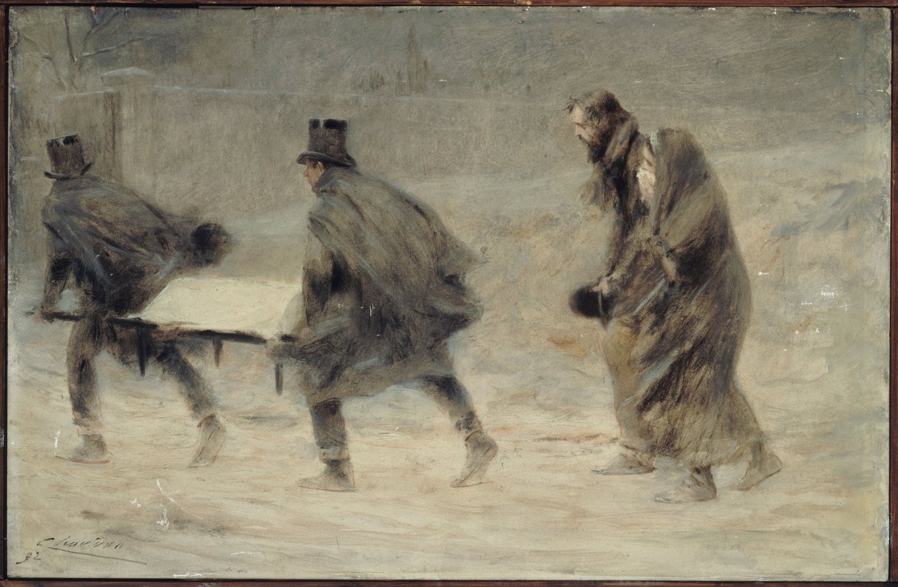 De begrafenis door Theobald Chartran