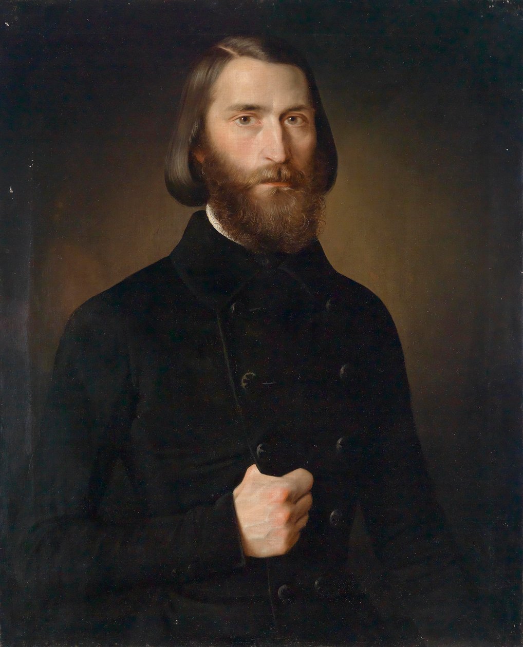 Portret van de theoloog Carl Scholl door Theodor Schultz