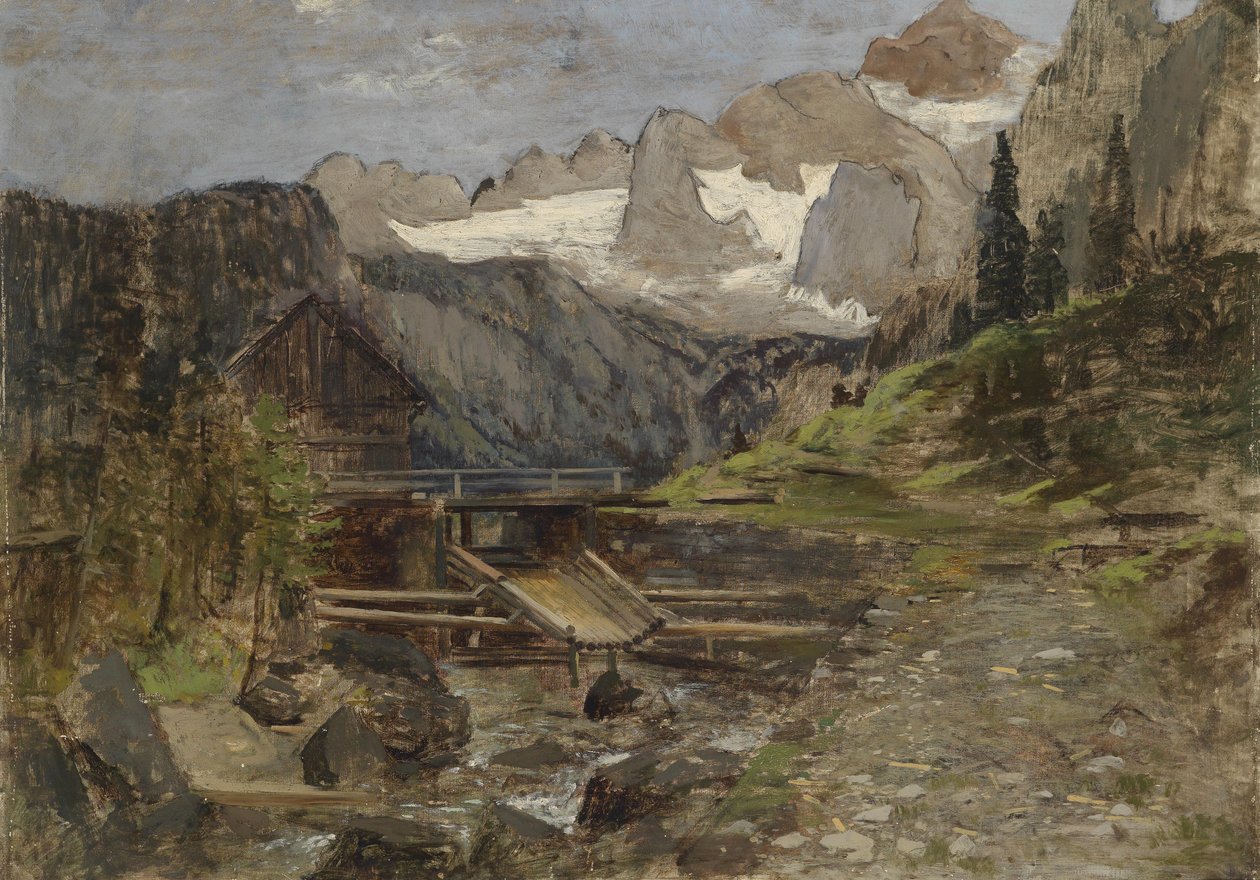 Gosaumolen met Dachstein door Theodor von Hormann