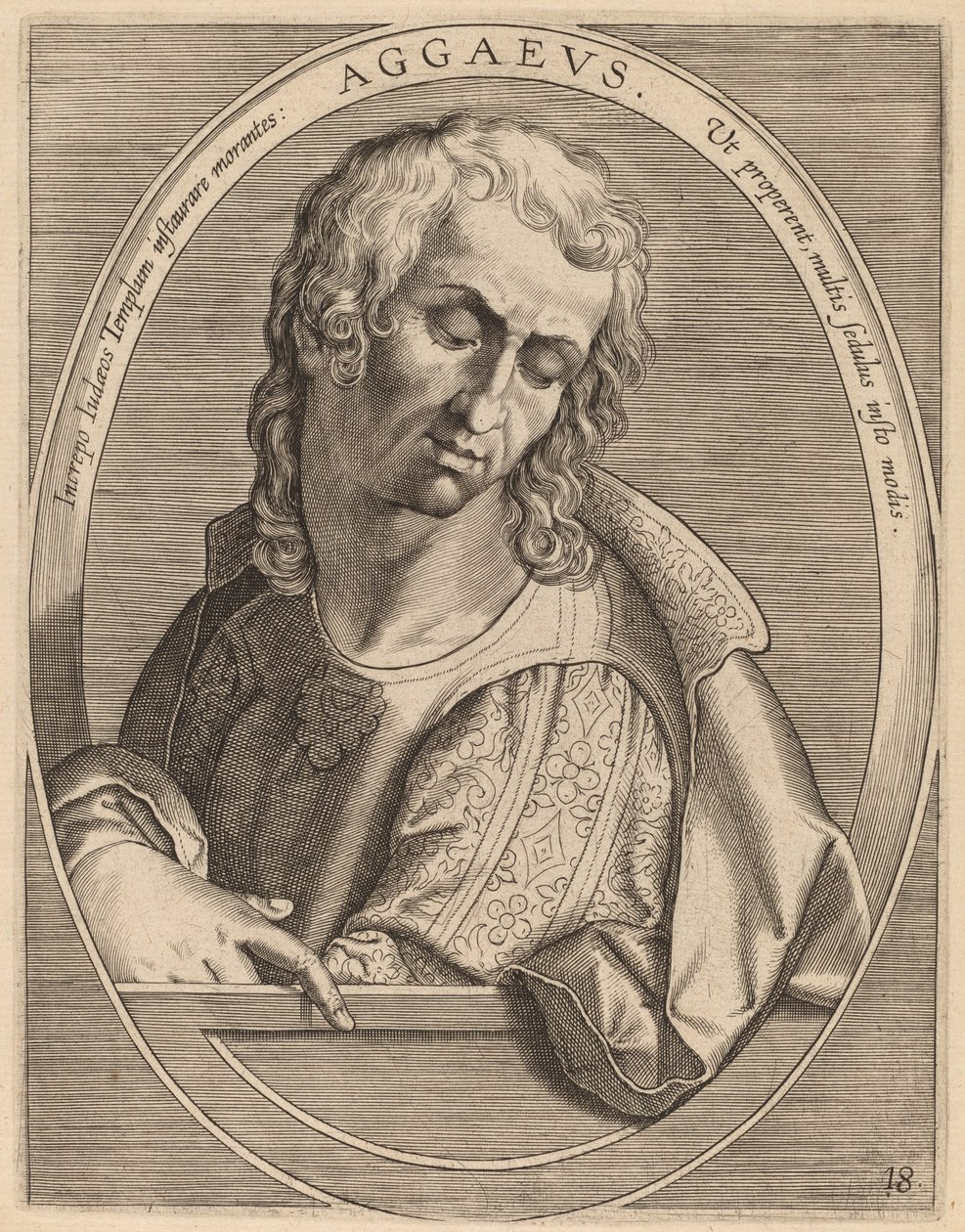 Aggaeus door Theodor Galle after Jan van der Straet