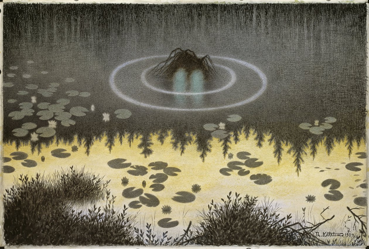 Nøkken door Theodor Kittelsen
