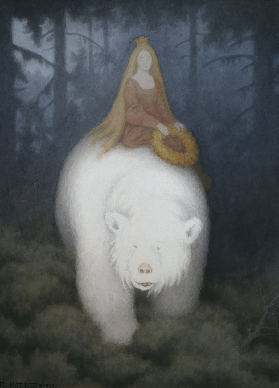 Witte-Beren-Koning-Valemon, 1912 door Theodor Kittelsen