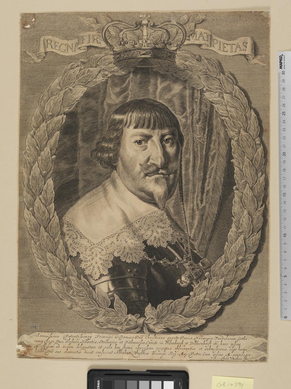 Christian IV, Koning van Denemarken door Theodor Matham