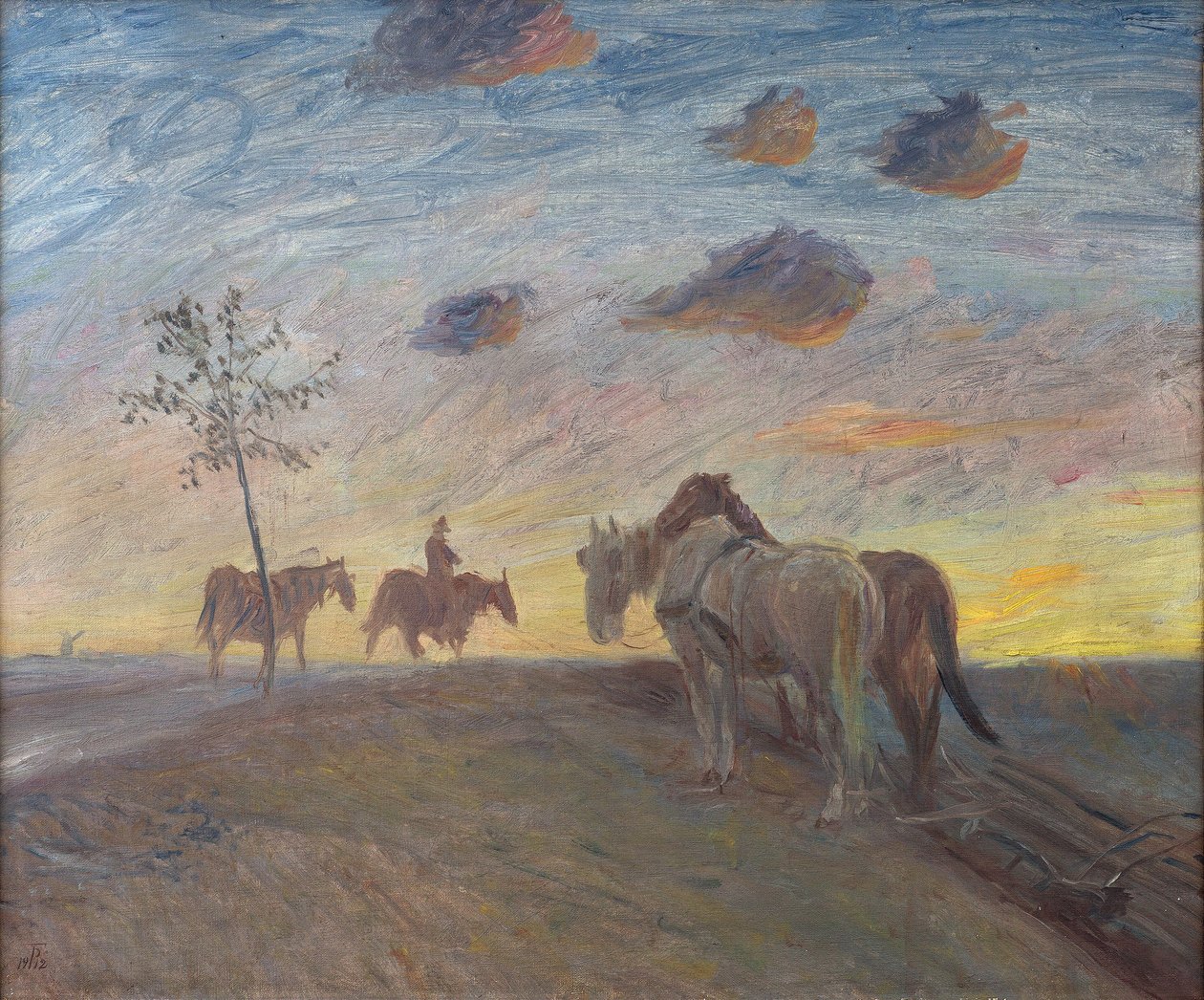 Avondlandschap door Theodor Philipsen