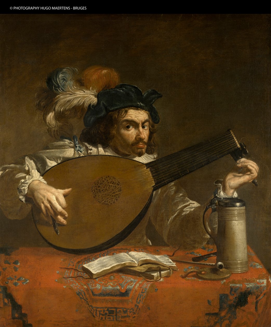 De Luitspeler door Theodor Rombouts