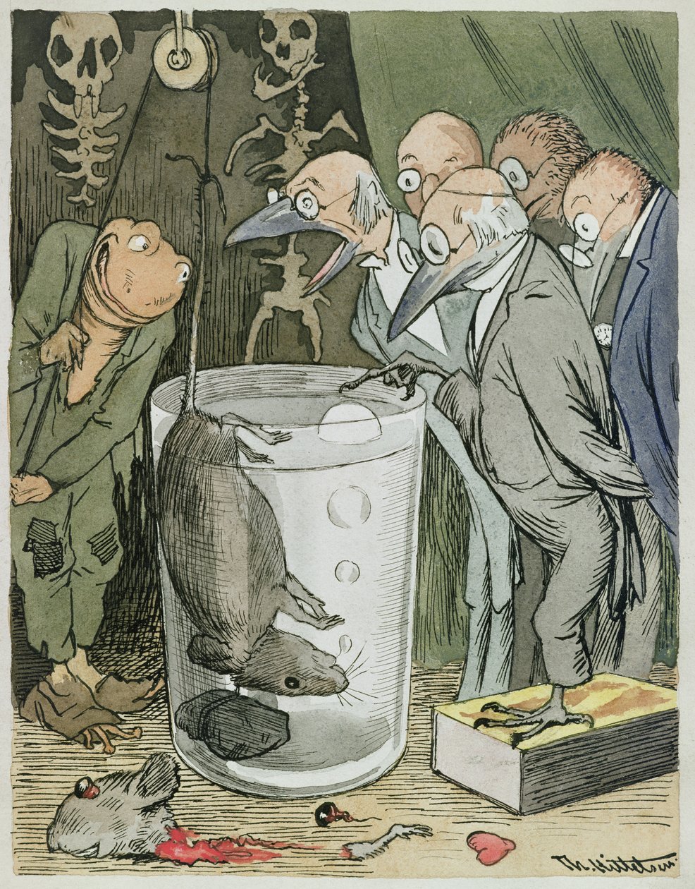 Een Wetenschappelijk Experiment van een Dokter door Theodor Kittelsen