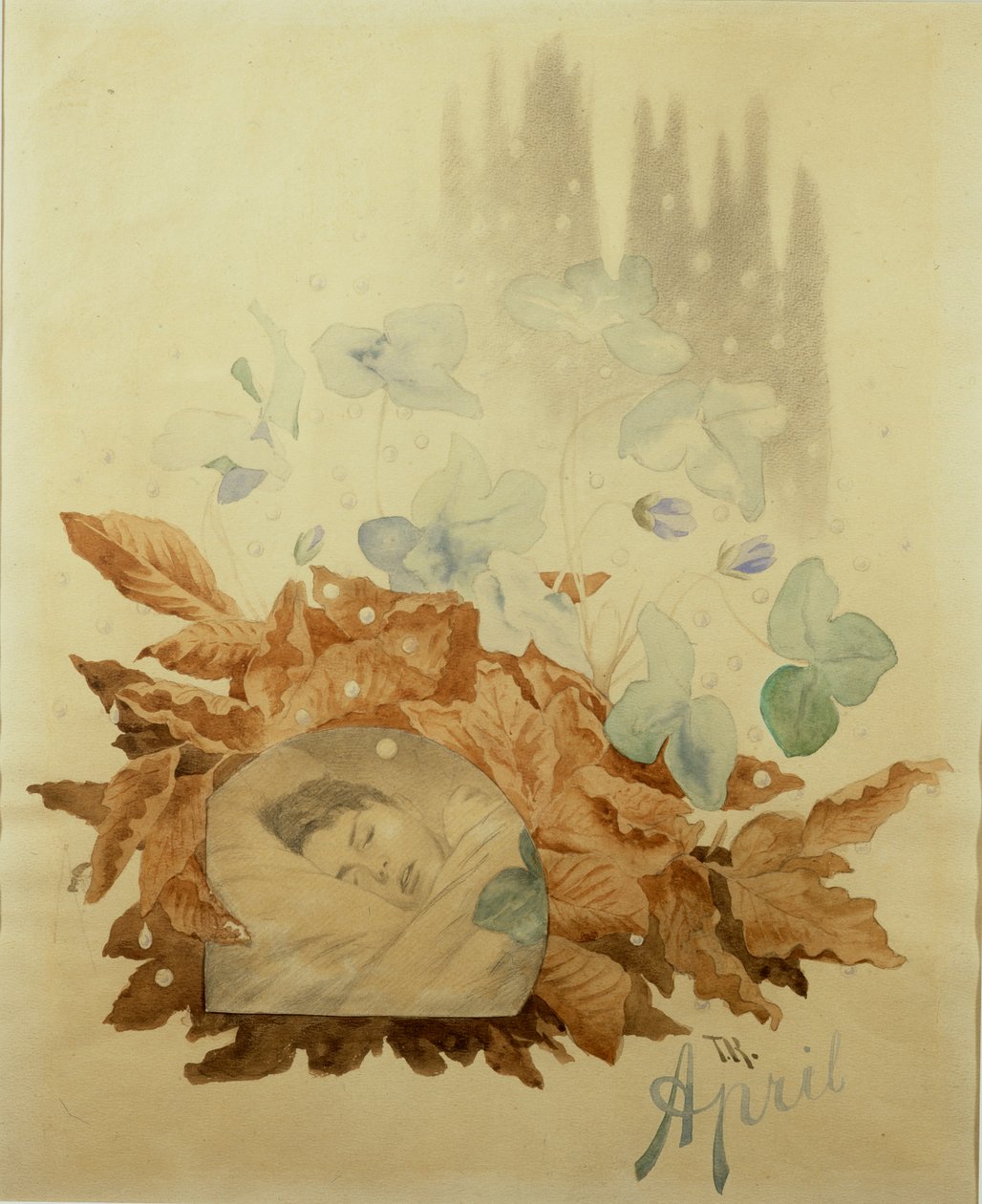 April door Theodor Kittelsen
