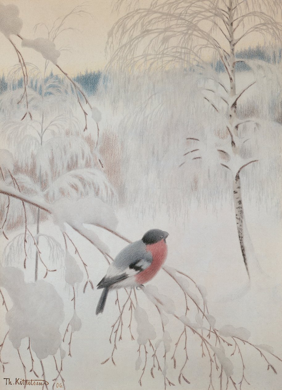 Goudvink door Theodor Kittelsen