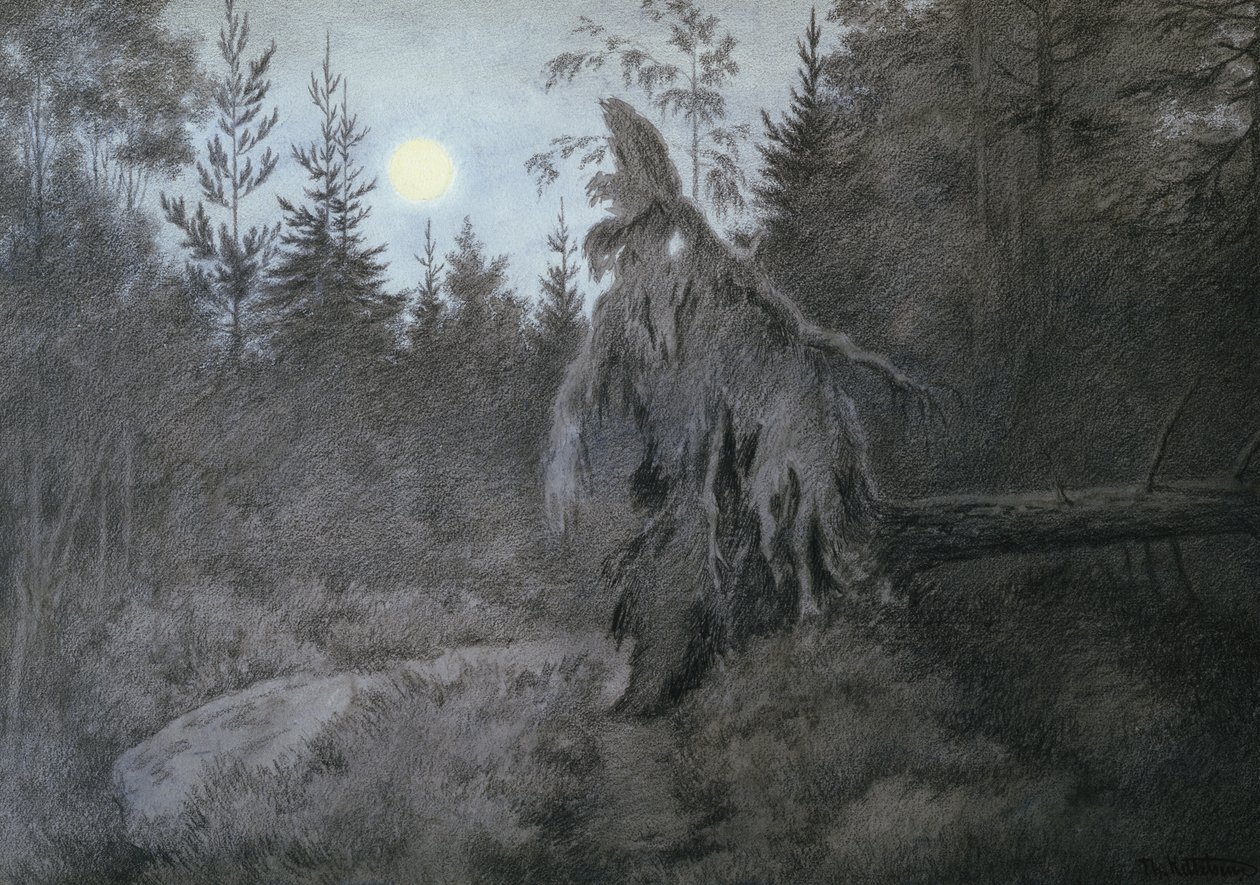Eng, Kruipend, Ritselend, Druk door Theodor Kittelsen