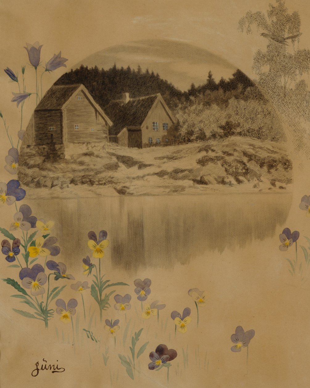 Juni door Theodor Kittelsen